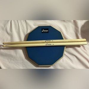 Donner drum pad and sticks